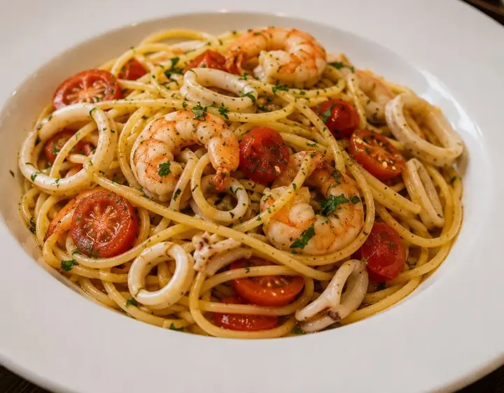 Spaghetti fruta deti