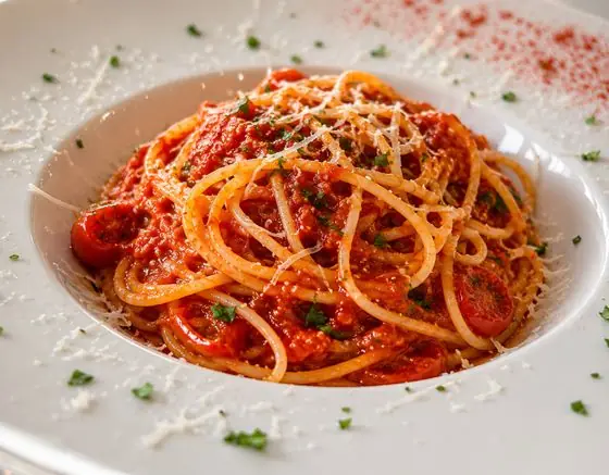 Spaghetti me salcë